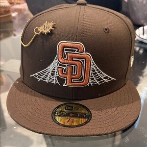 New Era Brown SD Cap with White Embroidery